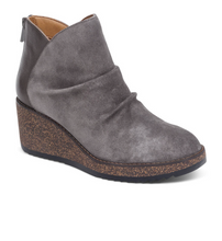 Load image into Gallery viewer, Kara Ankle Wedge-Charcoal
