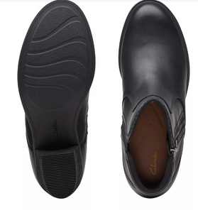 Neva Zip Boot-Black Leather