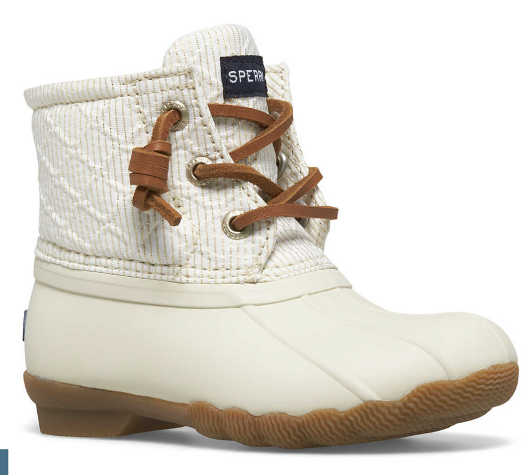 Saltwater Boot- Ivory/Gold
