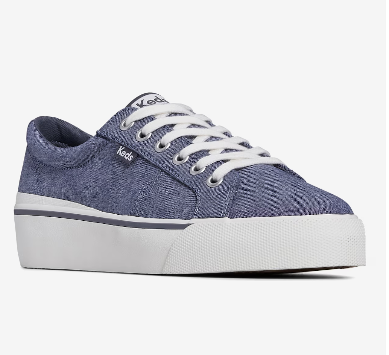 Jump Kick Duo Chambray Lace Up-Navy