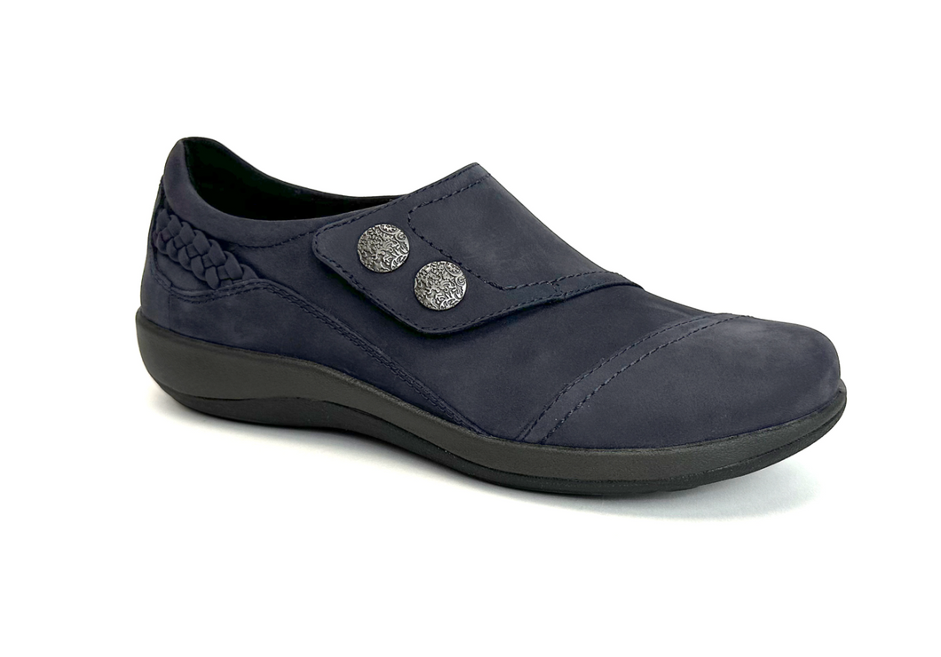 Karina Monk Strap Slip On- Navy Suede