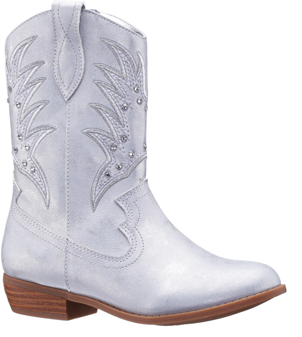 Filian Cowgirl Boot - Silver Metallic