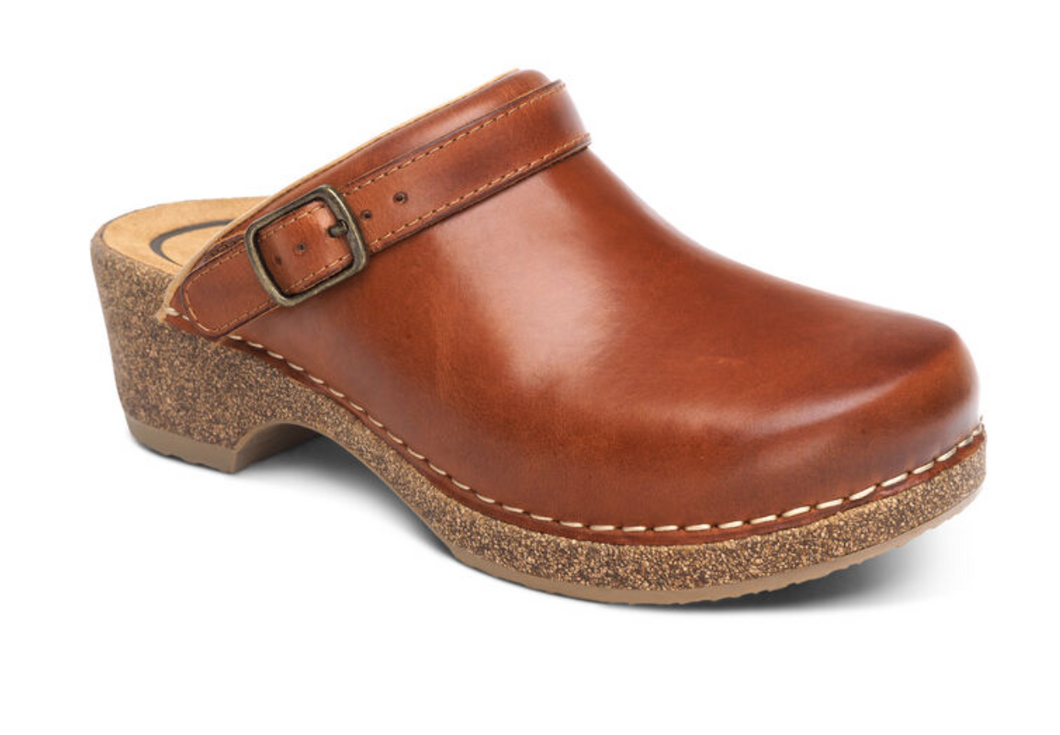 Beckie Cork Clog-Cognac