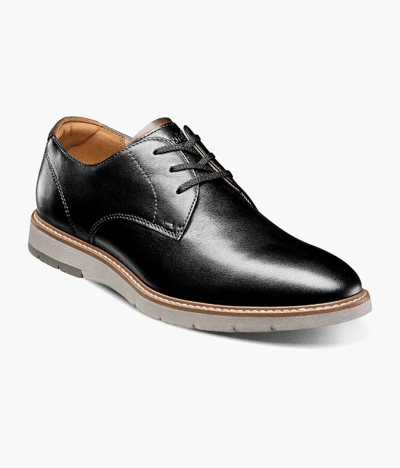 Vibe Plain Toe Oxford-Black – The Shoe Box display picture 1