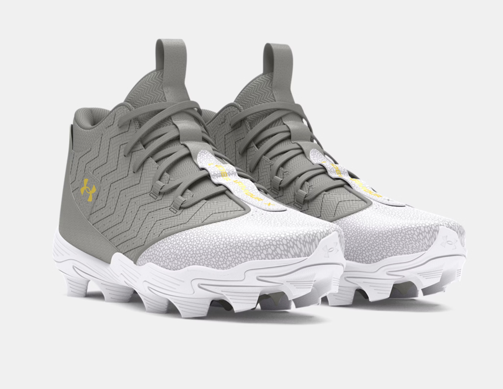 Boys' UA Harper 9 RM Jr. Cleat- Baseball Gray LAST SIZE – The Shoe Box