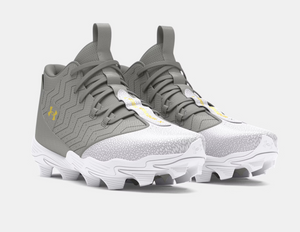 Boys' UA Harper 9 RM Jr. Cleat- Baseball Gray