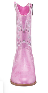 Filian Cowgirl Boot - Pink Metallic