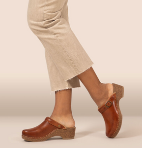 Beckie Cork Clog-Cognac