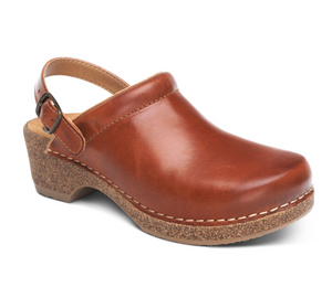 Beckie Cork Clog-Cognac