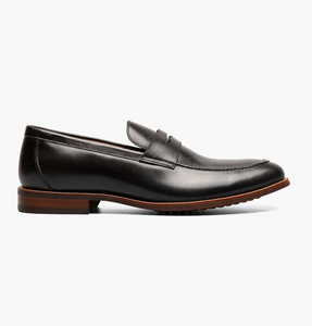 Rucci Moc Toe Penny Loafer-Black