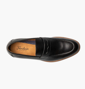 Rucci Moc Toe Penny Loafer-Black