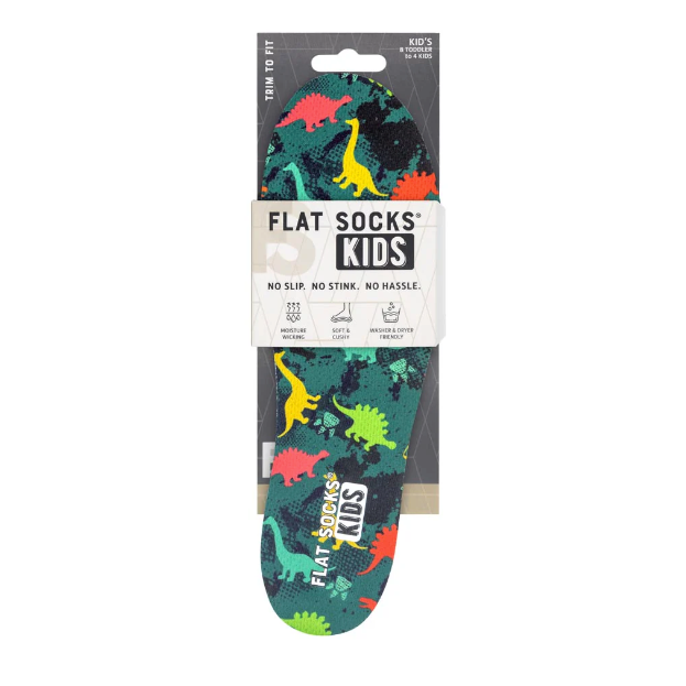 Dinosaur Flat Socks-Kids