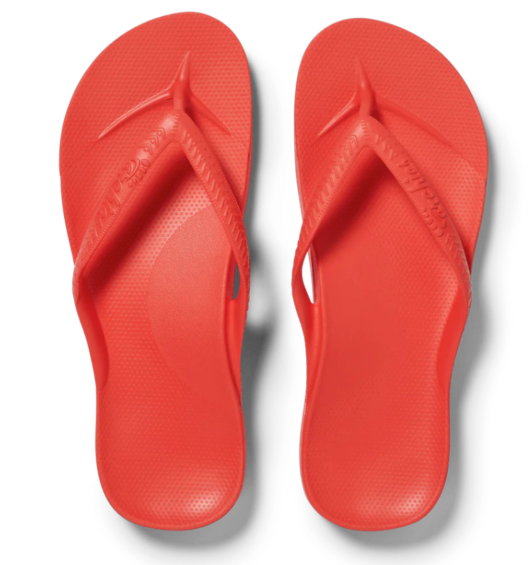 Archies - Arch Support Flip Flops - Coral