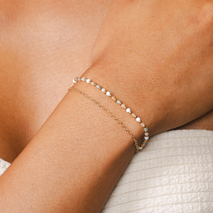Good Fortune + Growth 2mm Healing Layered Bracelet