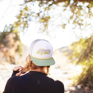 Stay Wild Trucker Hat: Green