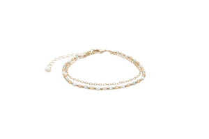 Good Fortune + Growth 2mm Healing Layered Bracelet