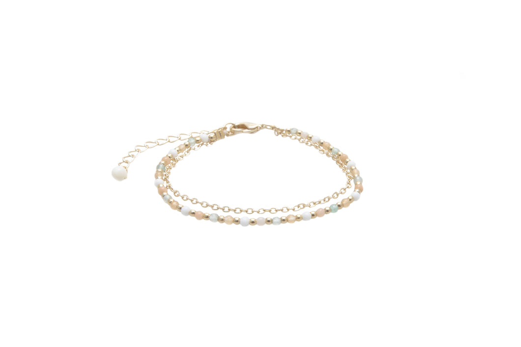 Good Fortune + Growth 2mm Healing Layered Bracelet