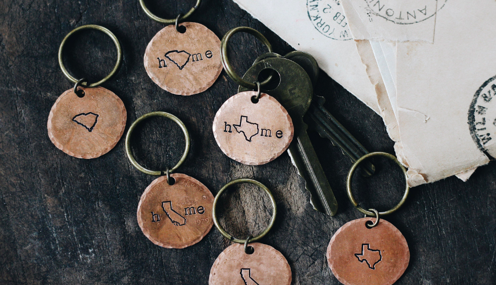 WV Home State Keychain