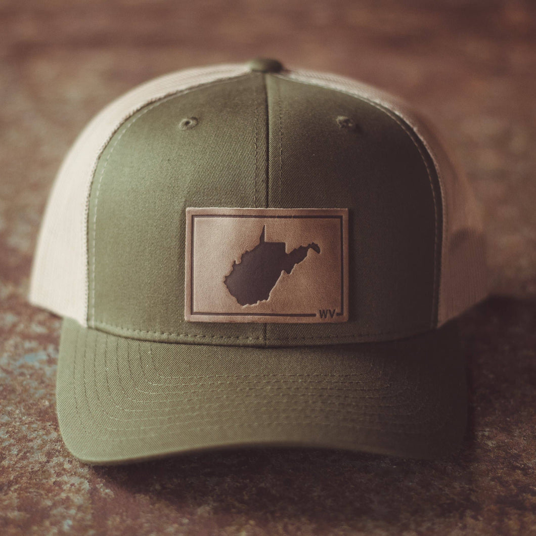 West Virginia State Hat- Moss/Khaki