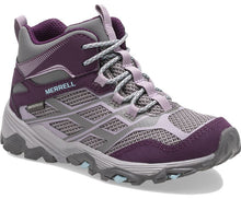 Load image into Gallery viewer, Big Kid&#39;s Moab FST Mid Waterproof - Plum
