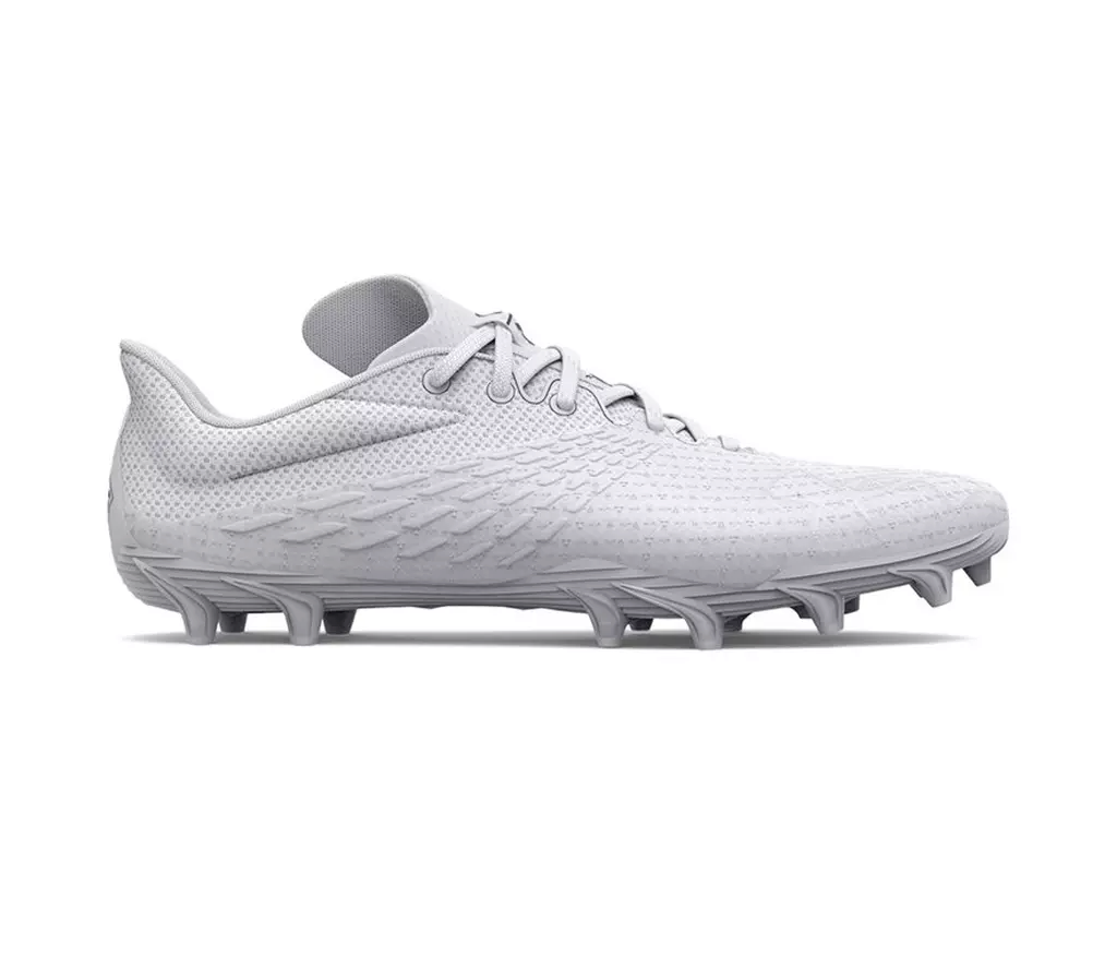 All white top youth football cleats
