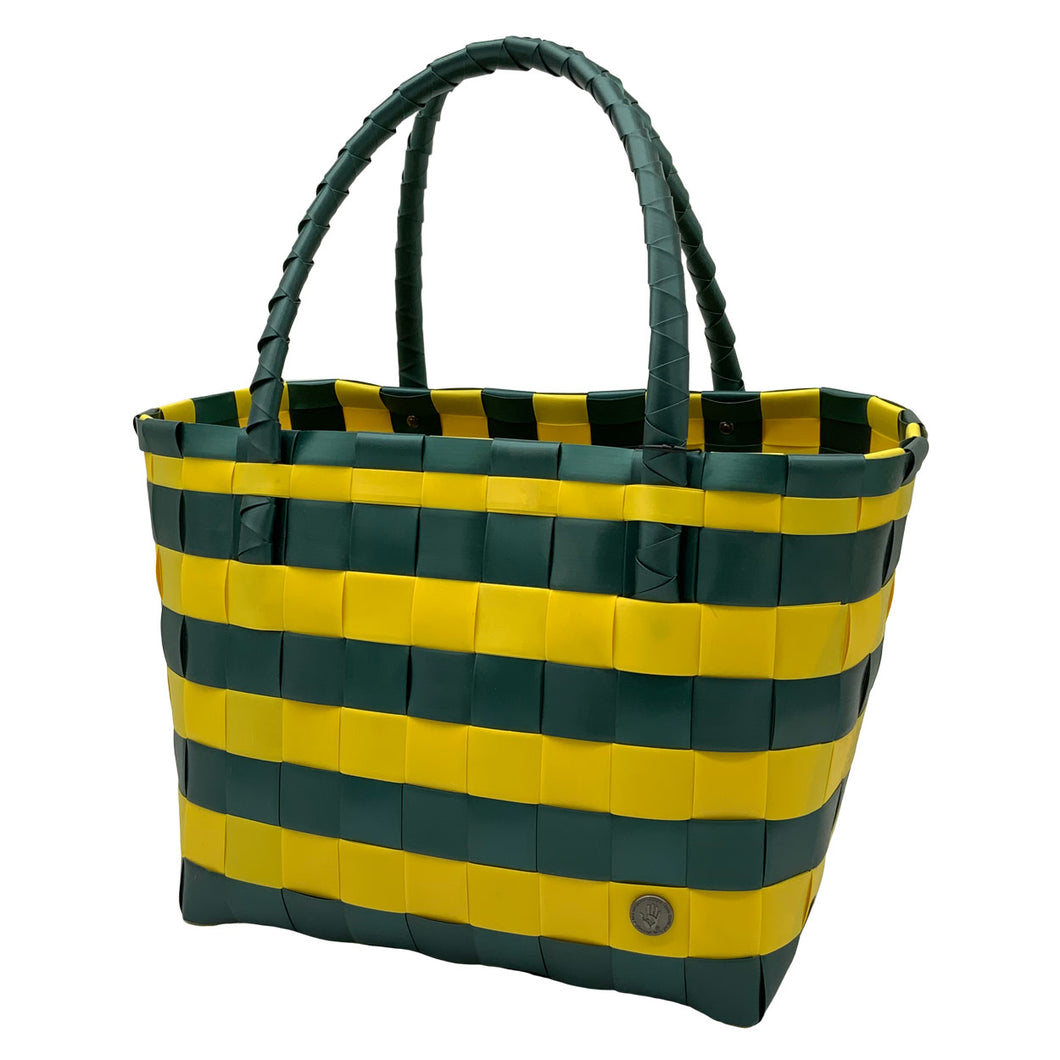 Spirit Green/Sunshine Yellow Stripes Recycled Tote