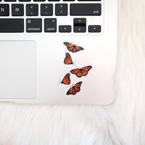 Flying Monarch Butterflies Sticker