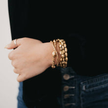 Load image into Gallery viewer, Metallic Love Multi Strand Bracelet Stack: Gold
