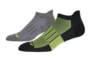 Ghost Midweight Socks - 2 pack - Lime/Gray