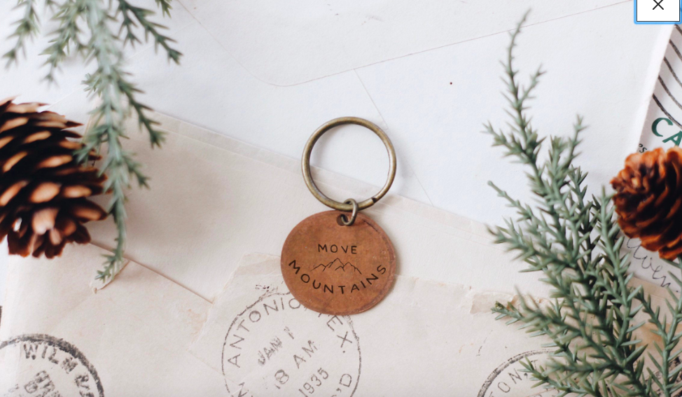 Move Mountains Keychain